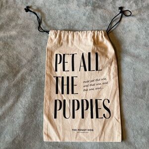 The Foggy Dog Small Drawstring Bag
